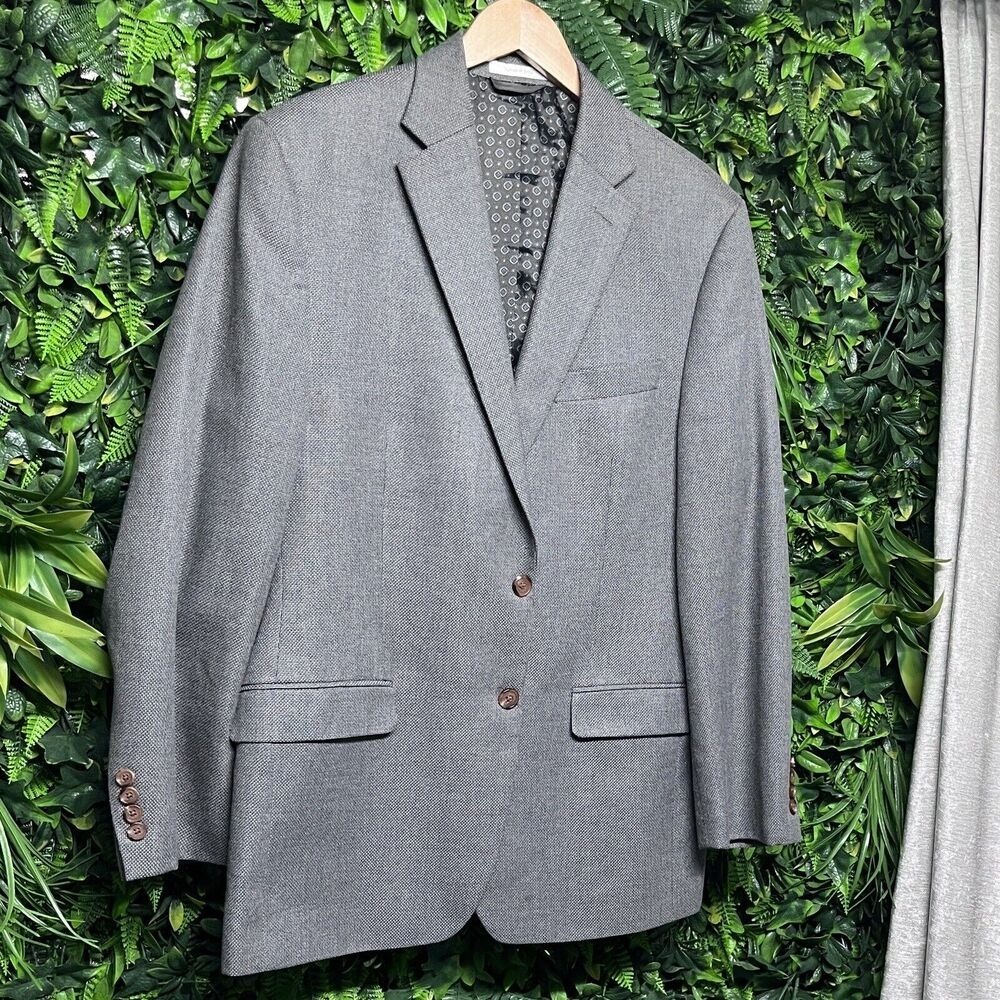 Ralph Lauren Suit Separate Mens 42R Gray Blazer Jacket‎ Sport Coat Vented